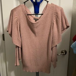 Vintage Pink Express Sweater Medium